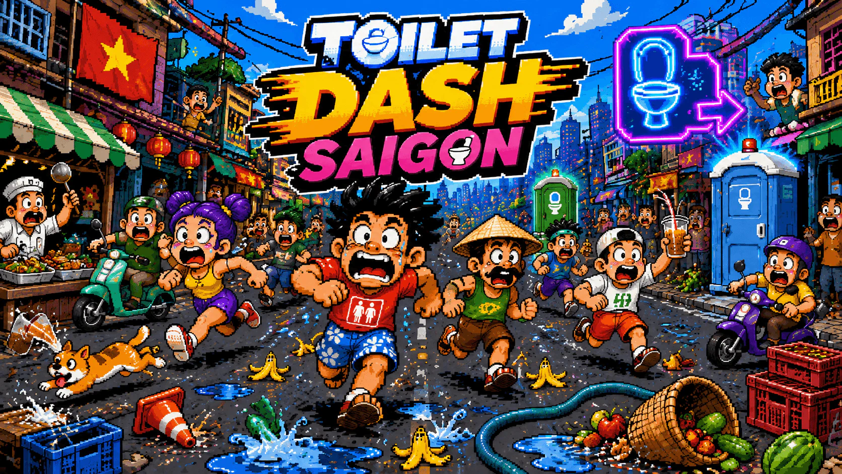 Toilet Dash Saigon key art